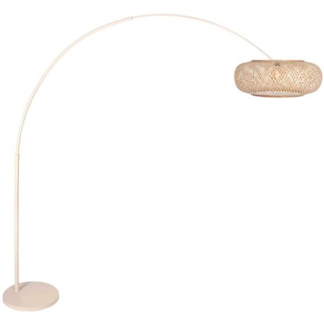 Steinhauer - lampadaire - Sparkled Light - beige naturel - bambou