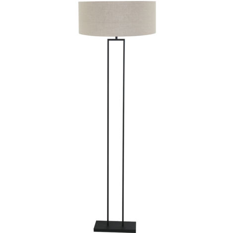 Steinhauer - lampadaire - Stang - noir - lin métal - Ø 50cm - E27