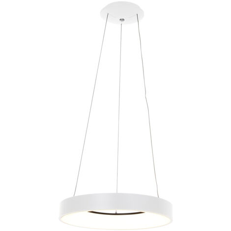 Steinhauer - lámpara colgante - Ringlede - blanco - plástico