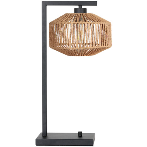 Steinhauer - lámpara de mesa - Stang - natural negro - algodón