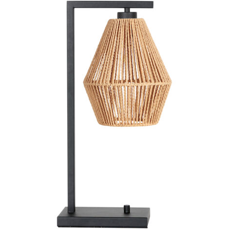 Steinhauer - lámpara de mesa - Stang - natural negro - algodón
