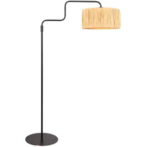 Steinhauer - lámpara de pie - Bloeba - natural negro - bambú