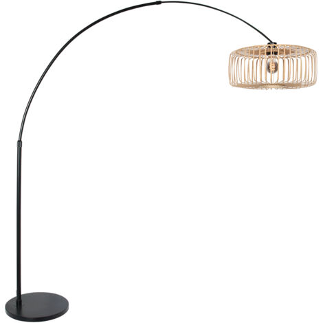 Steinhauer - lámpara de pie - Sparkled Light - natural negro -