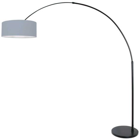 Steinhauer - lámpara de pie - Sparkled Light - negro - lino metal
