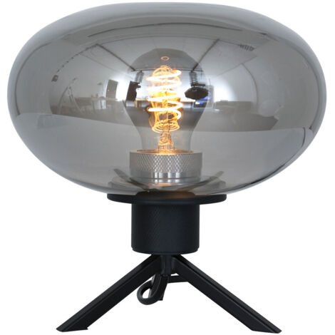 Steinhauer - lampe de table - Reflexion - noir - verre métal - Ø