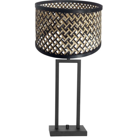 Steinhauer - lampe de table - Stang - noir - bambou métal - lampe