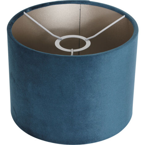 Steinhauer - lampenschirm - Shade - blau - veloursstoff - Ø 20cm