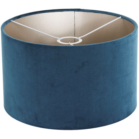 Steinhauer - lampenschirm - Shade - blau - veloursstoff - Ø 30cm
