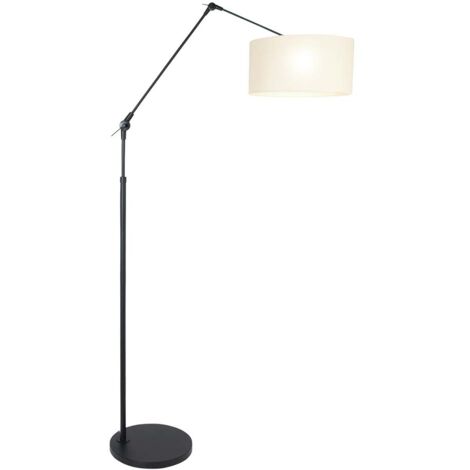 Steinhauer - stehlampe - Prestige Chic - schwarz - leinen metall