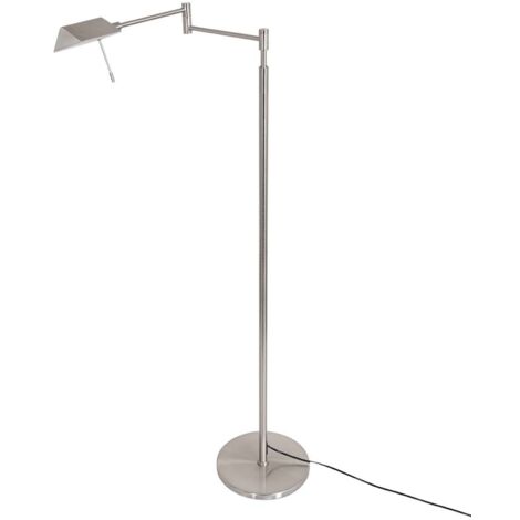 Steinhauer - stehlampe - Retina - stahl - glas metall -