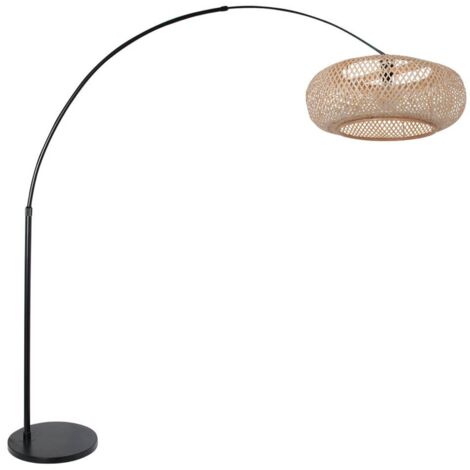 Steinhauer - stehlampe - Sparkled Light - schwarz - bambus metall
