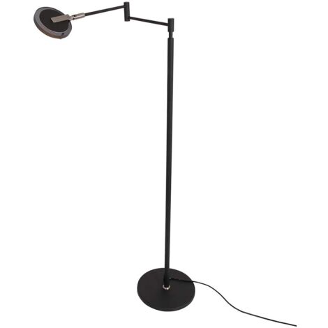 Steinhauer - stehlampe - Turound - schwarz - glas metall -