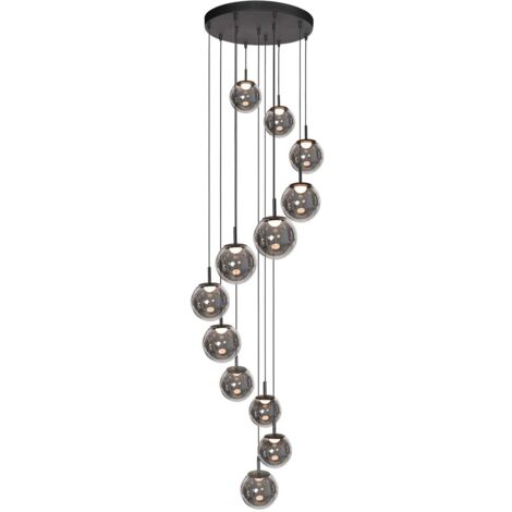 Steinhauer - suspension - Bollique - noir - métal - Ø 60cm - LED