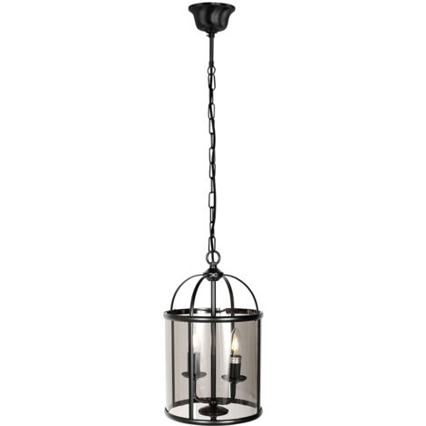 Steinhauer - suspension - Pimpernel - noir - verre métal - Ø 23cm
