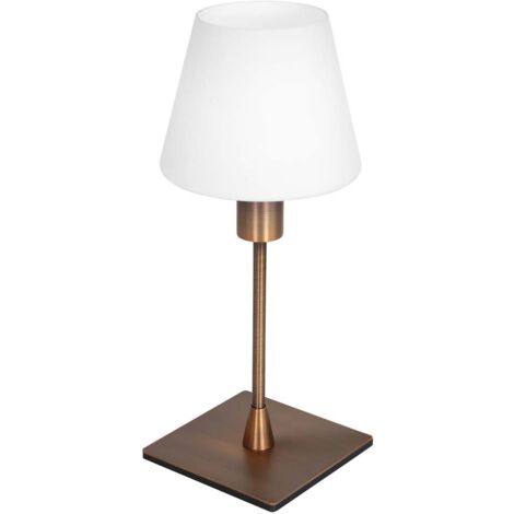 Steinhauer - tischlampe - Ancilla - bronze - glas metall - Ø 14cm