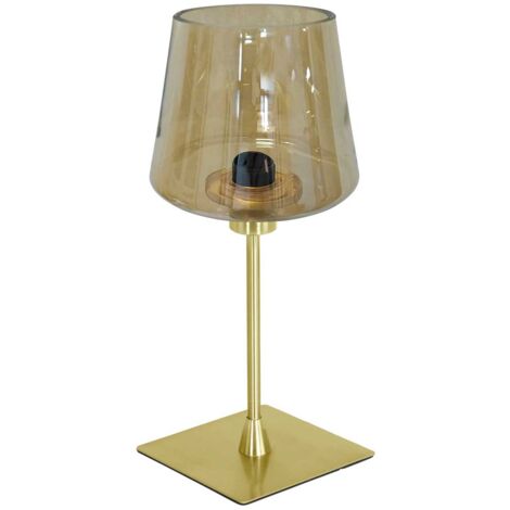 Steinhauer - tischlampe - Ancilla - messing - glas metall - Ø