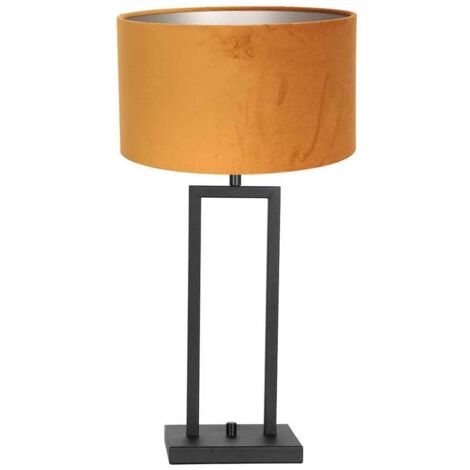 Steinhauer - tischlampe - Stang - schwarz - metall veloursstoff -