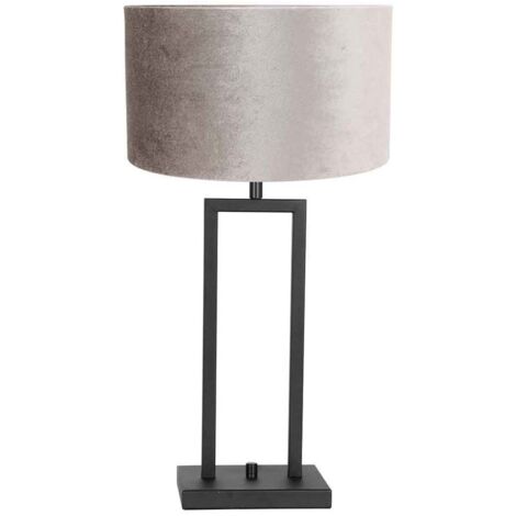 Steinhauer - tischlampe - Stang - schwarz - metall veloursstoff -