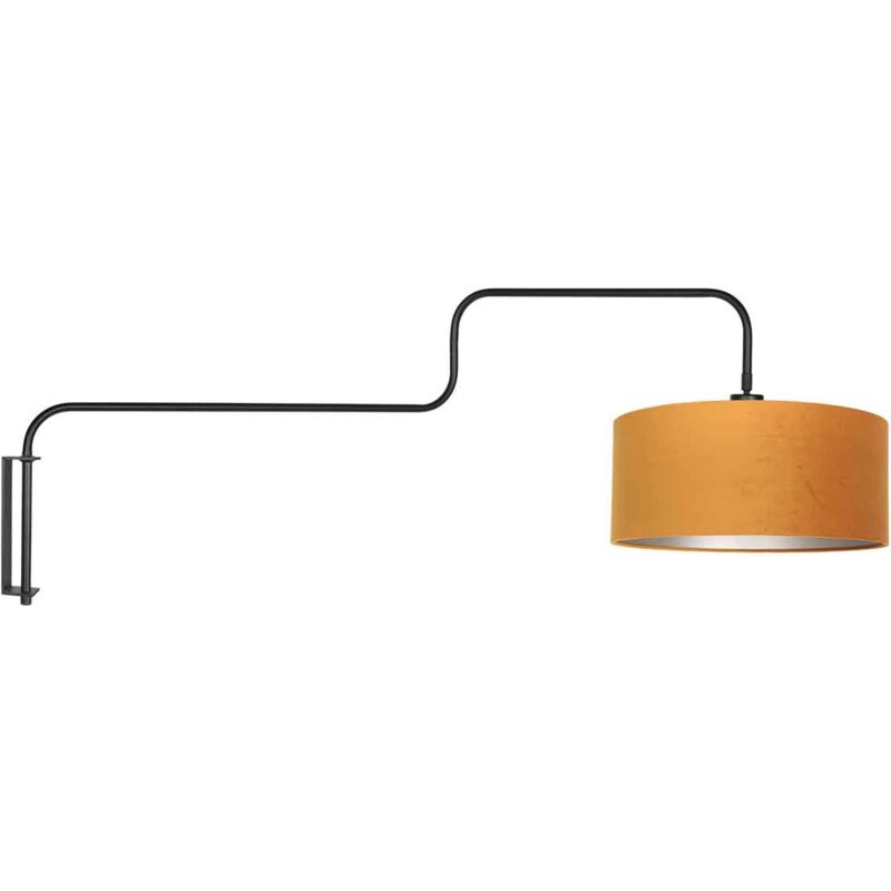 Wandleuchte - Bloeba - Gold Schwarz - Metall - Steinhauer