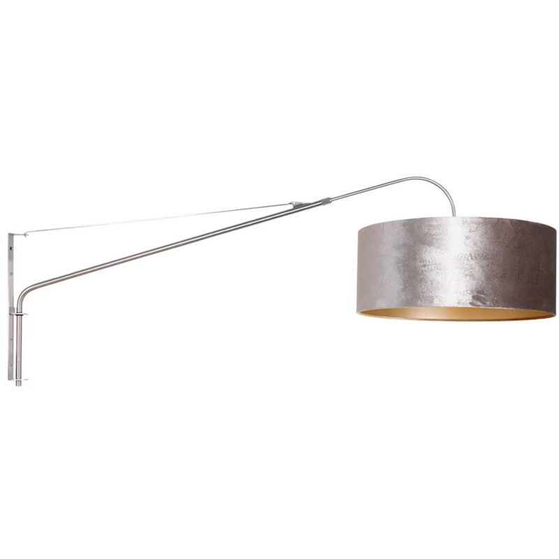 Steinhauer - Wandleuchte - Elegant Classy - Stahl - Metall Stoff