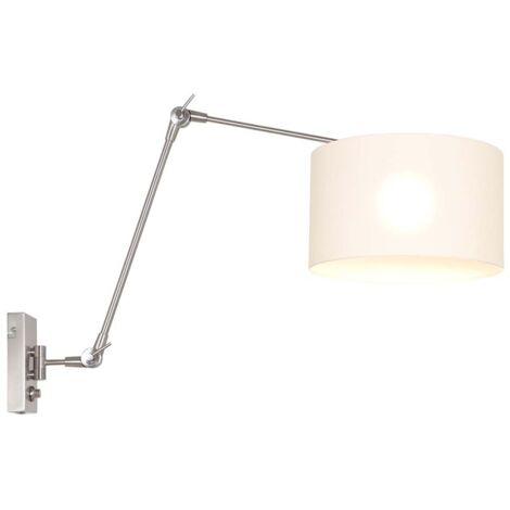 Steinhauer - wandleuchte - Prestige Chic - stahl - leinen metall