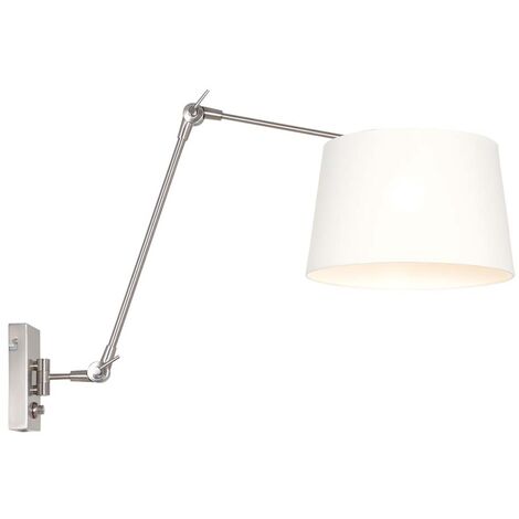 Steinhauer - wandleuchte - Prestige Chic - stahl - leinen metall