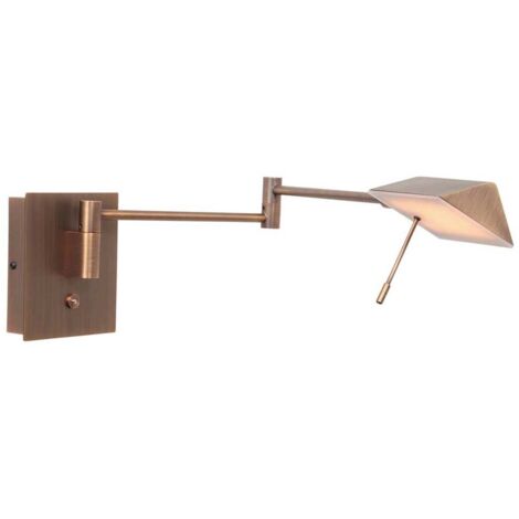 Steinhauer - wandleuchte - Retina - bronze - metall - bettlampe -