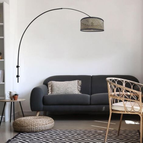 Steinhauer - wandleuchte - Sparkled Light - schwarz - bambus
