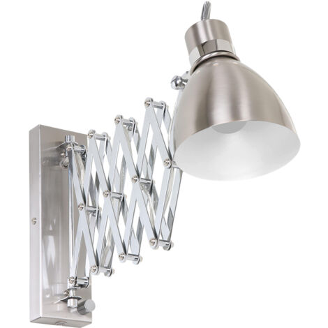 Steinhauer - wandleuchte - Spring - stahl - metall - scherenlampe