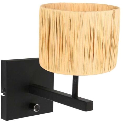 Steinhauer - wandleuchte - Stang - schwarz - gras metall -