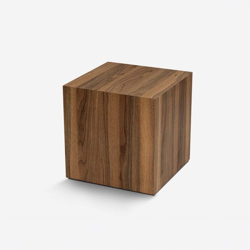 Mobilier1 Wohnzimmer-beistelltisch Würfelform 45x45 Cm Mit Holzoptik Küp