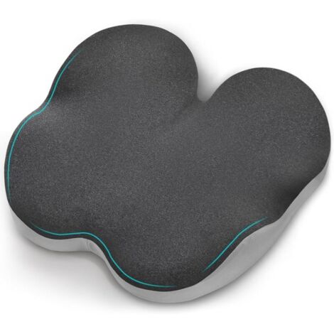 Steißbeinkissen, Bürostuhlkissen, ergonomisches Autositzkissen für Gaming, Sitzkissen zur Druckentlastung und Linderung von Hüft- und Ischiasschmerzen – Grau