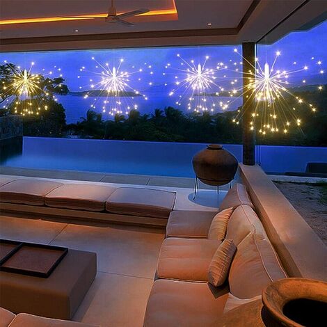 Stella 120led a batteria scintille di luce Fiocco di neve allestimento porticato casa interno esterno decorazione ristorante pub - colorigenerali: MULTICOLOR