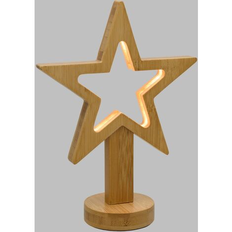Stella con Base H25cm LED BIANCO CALDO