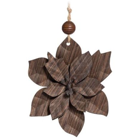 Stella Di Natale 13Cm 4D Legno Bra-130 X1