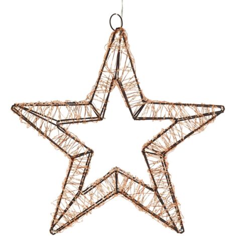 Stella di Natale luminosa a luce calda con effetto "Flashled Diamond" decorazione natalizia -Ø35 cm / Multicolore