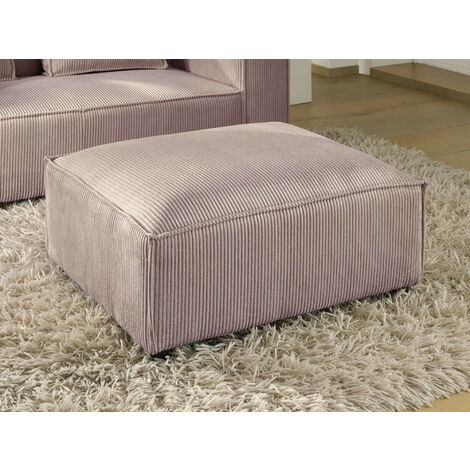 Stella – hocker aus cordsamt – moderner stil - rosa