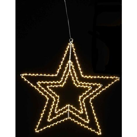 Stella Natalizia luminosa da appendere con 409 luci Led per interni ed esterni