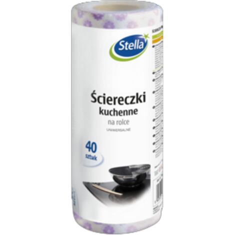 Stella Universal-Feuchttücher auf einer Rolle, 40 Stück.