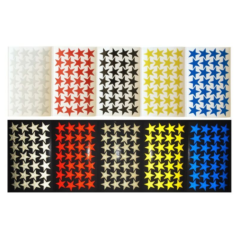 Image of Stelle adesive riflettenti scotchlite 3M in vari colori Colore - Giallo