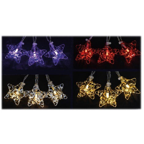 Stelline de Noël LED avec 10 feux de batterie pour l'intérieur