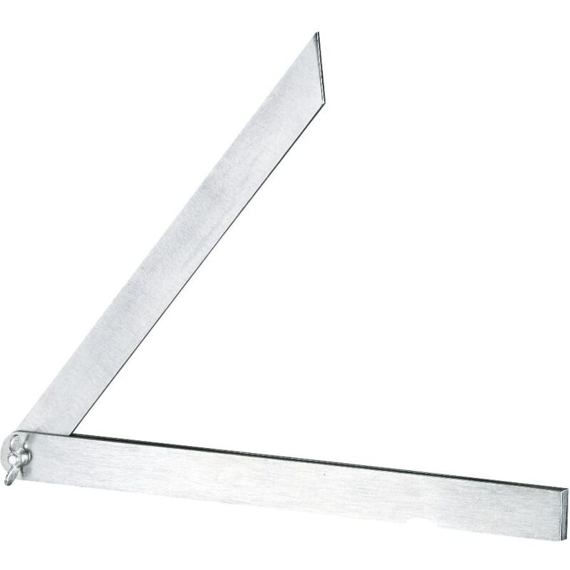 Stellwinkel Stahlschmiege 3-teilig mit Flügelmutter Länge 200 mm