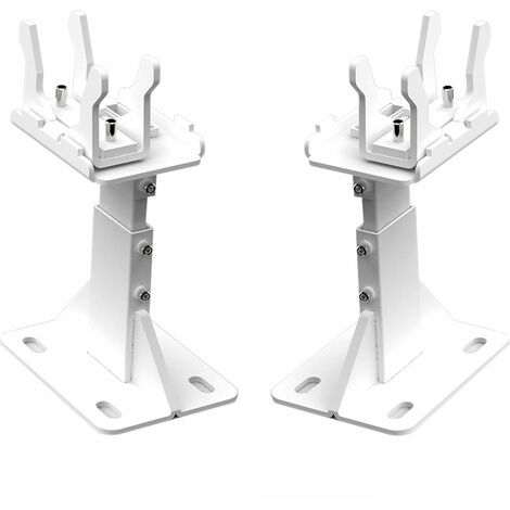 Stelrad – Pieds de réglage pour radiateurs T22/30/33/44 – Hauteur réglable 130-175 mm – Lot de 2 – Blanc laqué pour finition soignée