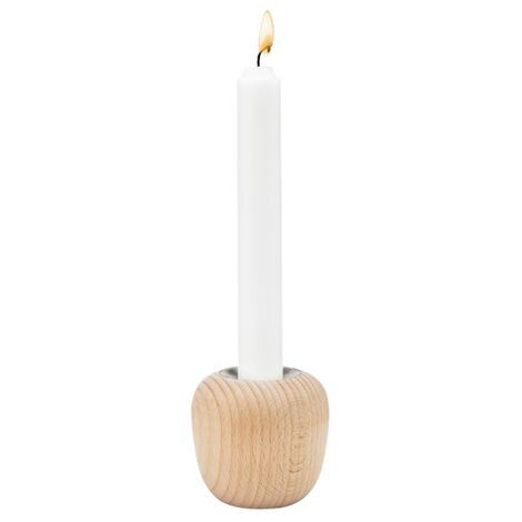 STELTON CHANDELIER, ACIER INOXYDABLE, BEECH WOOD, PETIT 103-1