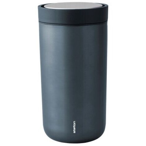 Stelton To Go Click Becher 0,2 l Dark Blue/Metallic