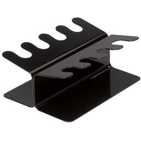 Stempelträger nicht drehbar Metall schwarz 1 Etage 8 Stempel