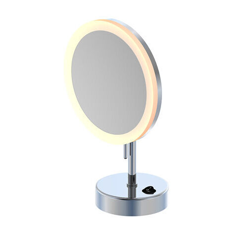 Stenberg Serie 650 Stand-Kosmetikspiegel, LED-Beleuchtung, Batteriebetrieb, 5-fach Vergrößerung, 6509300 - 6509300
