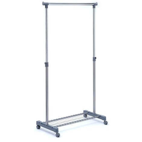 Stender Singolo in Metallo Cromato con Portaoggetti Portata 15Kg Tosini AC9001-GR