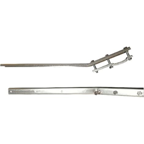 MINUTEX Stendibiancheria a braccio in acciaio zincato 4 fili passanti lunghezza 60 cm cromato