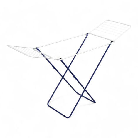 Stendibiancheria a cavalletto acciaio verniciato con piedini antiscivolo lunghezza stenditura 18 metri dimensioni 180x55x107 cm